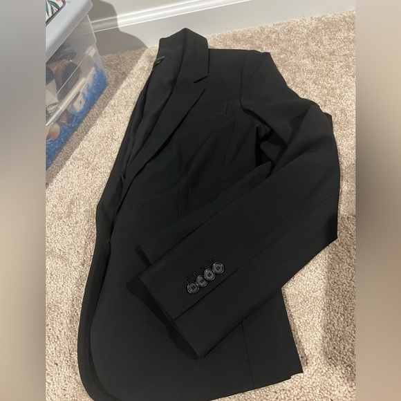 ANN TAYLOR Black Blazer - Size 8 - Picture 4 of 6